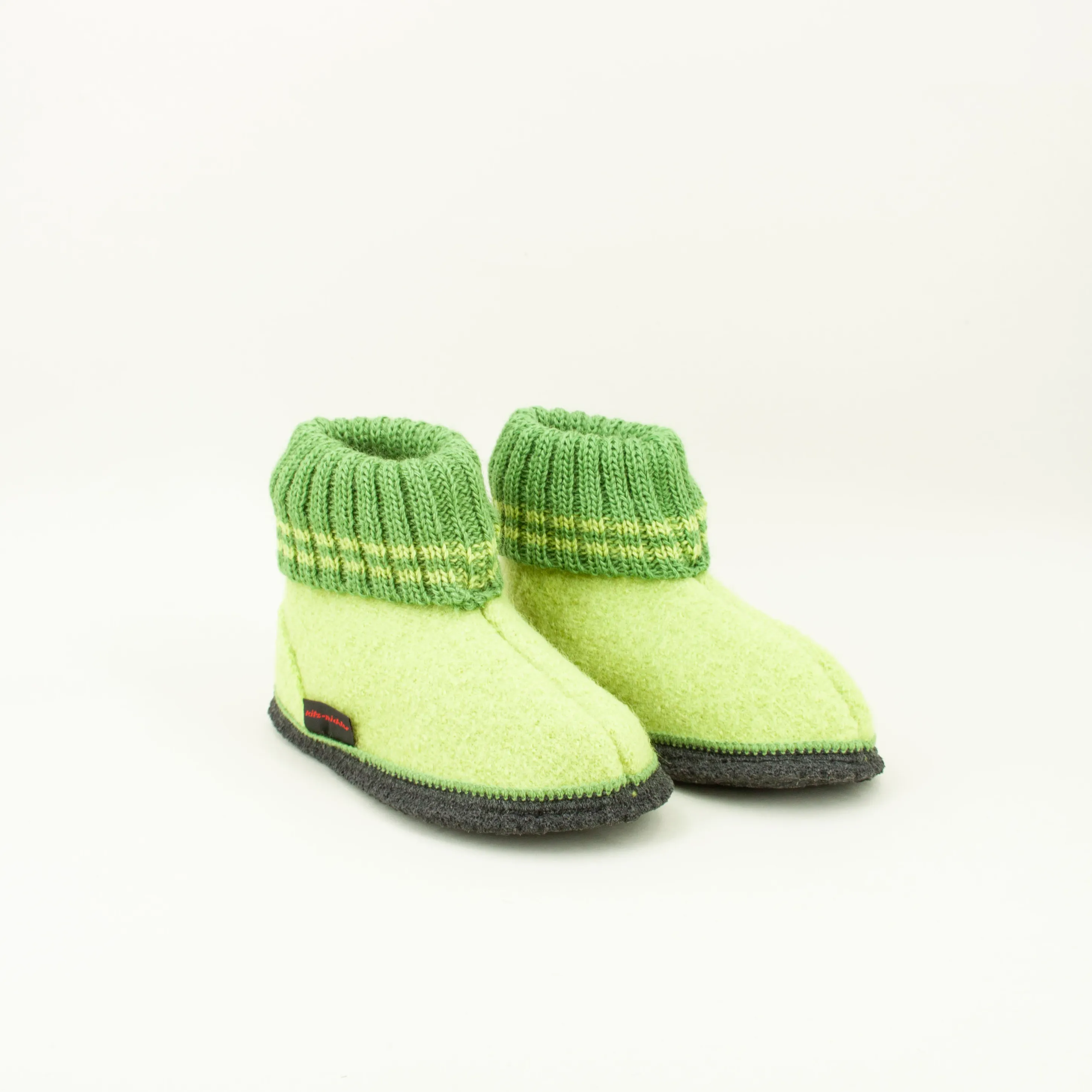 Kinder Hüttenschuh Ötz | Kinder Woll-Hausschuh | Farbe jasmin | Größe 25