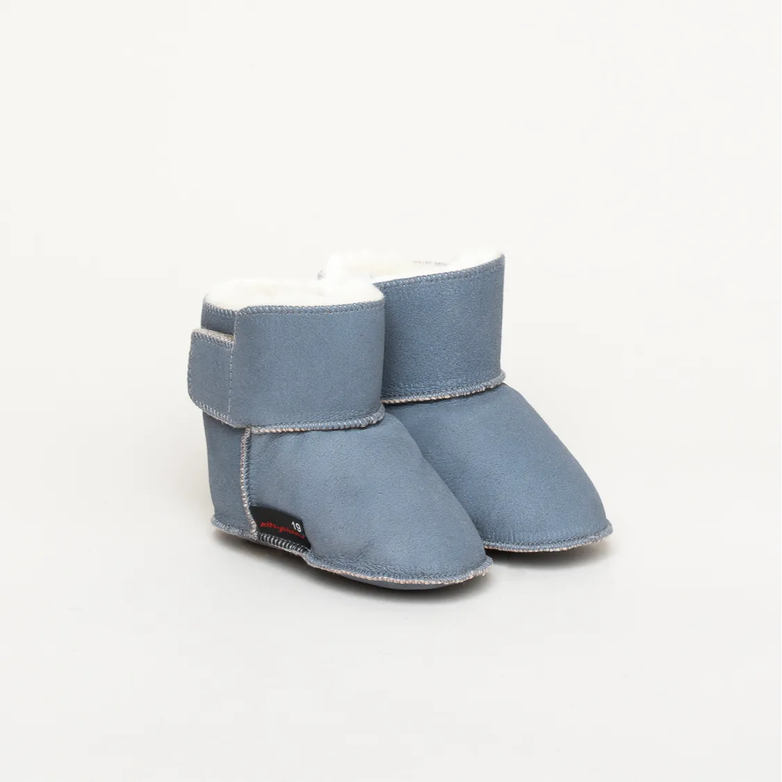 Kitz-Pichler Lammfell-Stiefel | Baby Hausschuh | Farbe gris | Babyschuhe in Größe 25