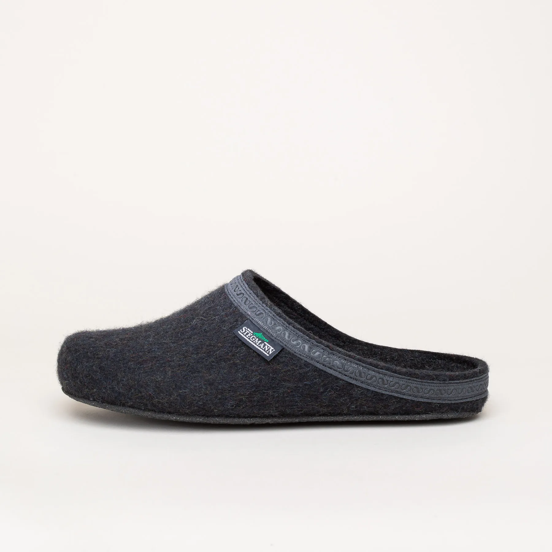 Stegmann 127 Stegmann | Damen Filz-Hausschuh | Farbe graphite | Pantoffel in Größe 39