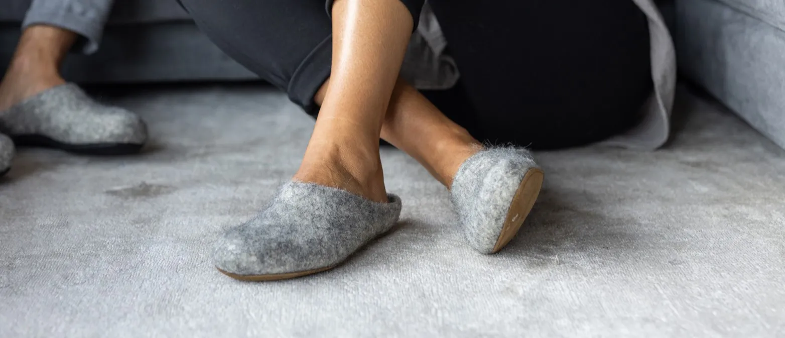 Gottstein Pantofole In Lana Di Alpaca 100% Fatte A Mano In Tirolo – Leggere, Termoregolanti, Con Suola In Pelle Vegetale