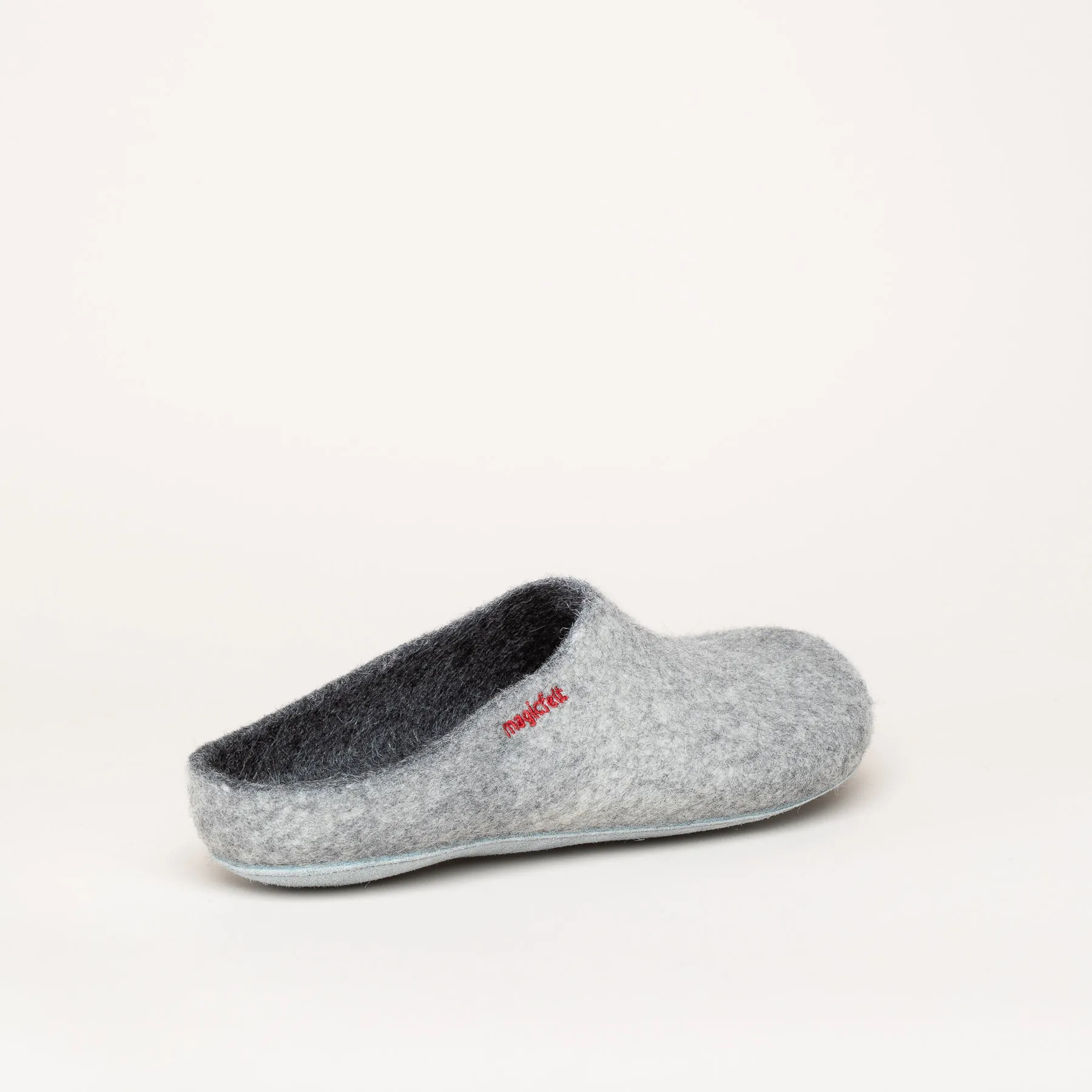 Pantoffel Filz 701 hellgrau