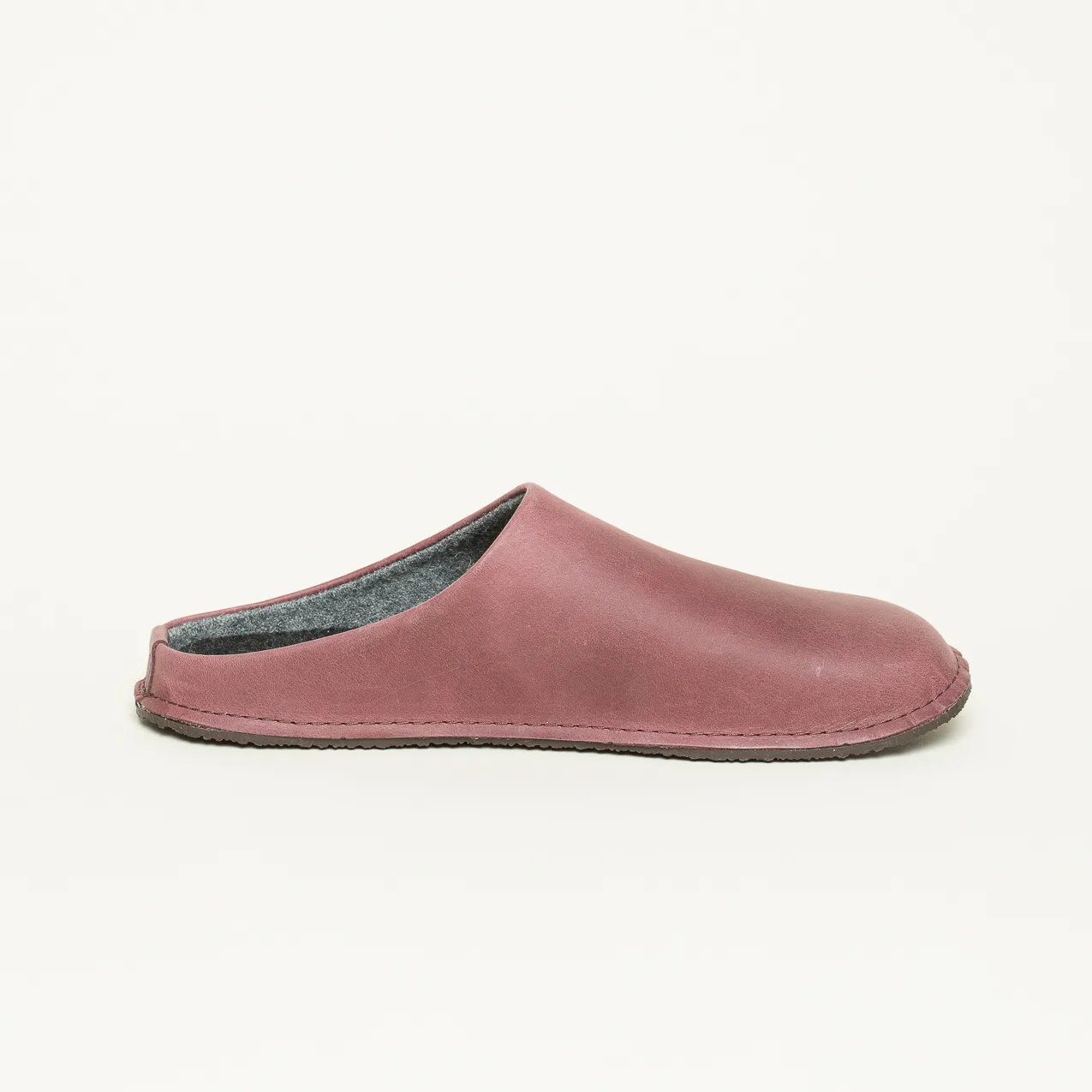 Leather Loafer Leder Hausschuh rot