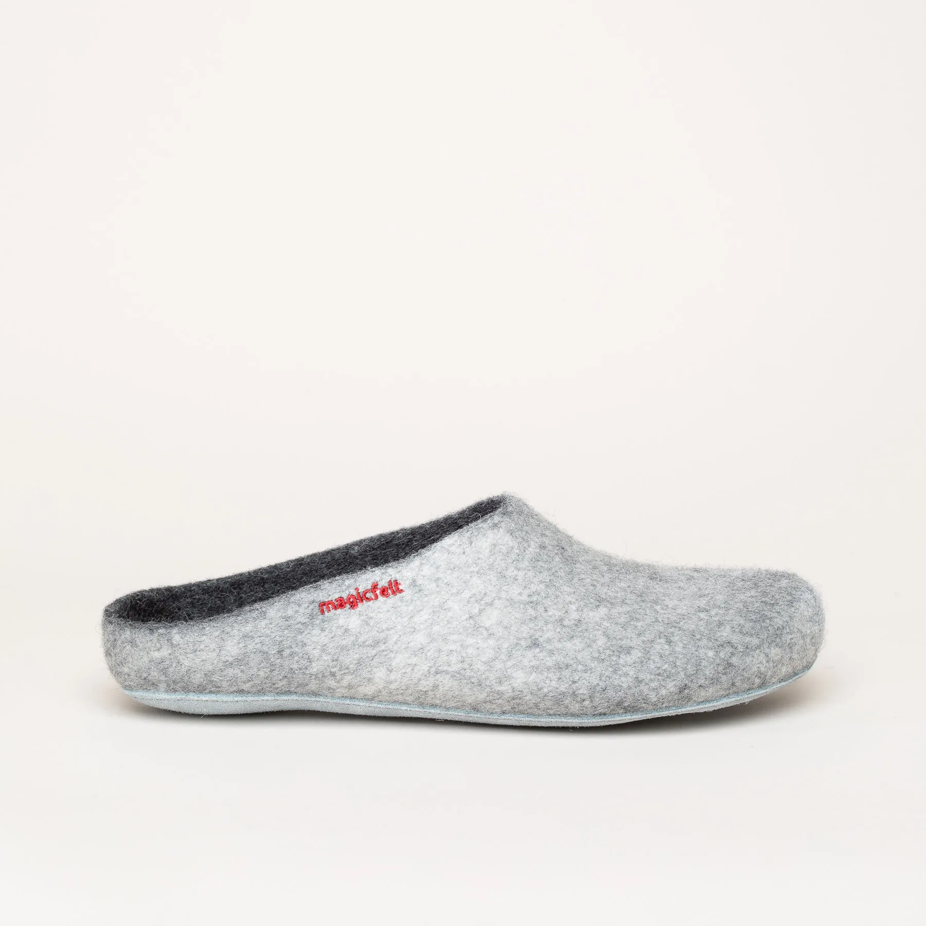 GOTTSTEIN Filzpantoffel Magicfelt 701 für Damen & Herren | Ledersohle | grau | Größe 37