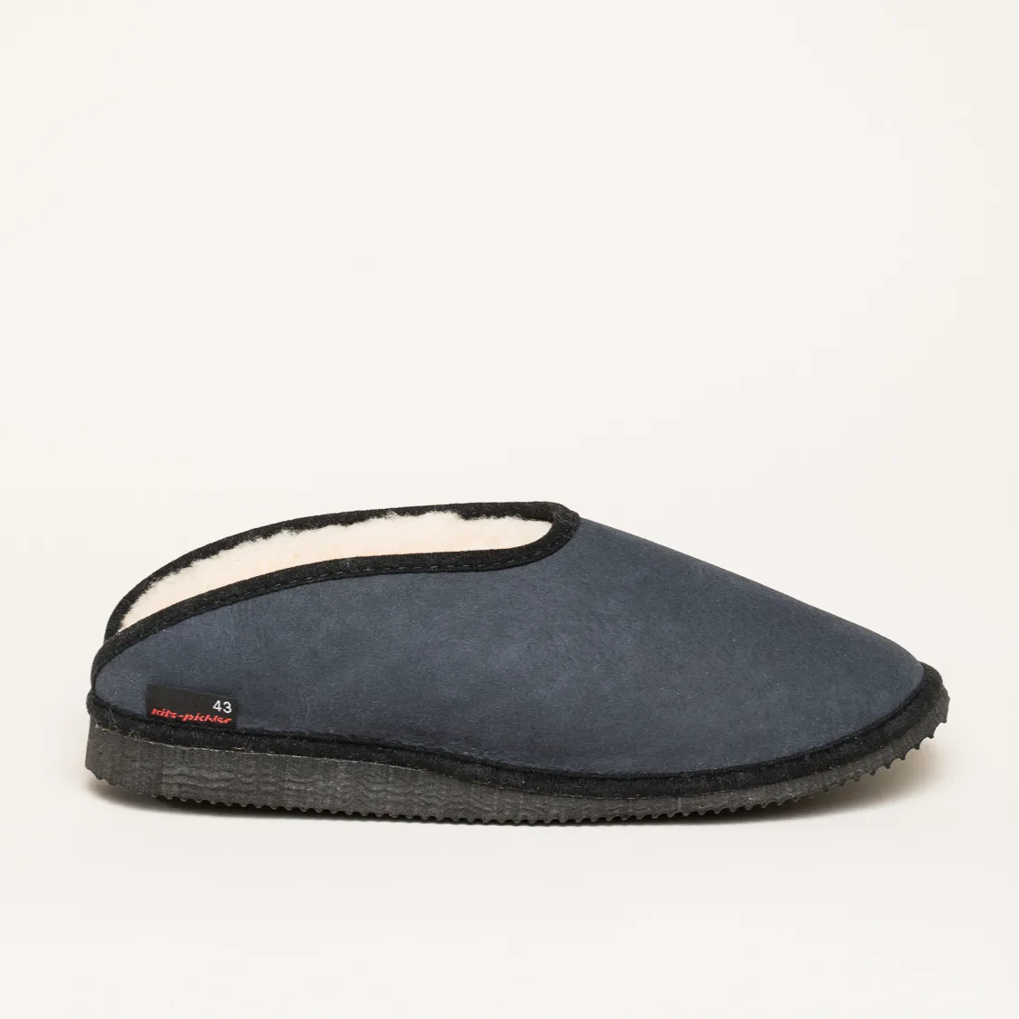 Kitz-Pichler Fatima | Damen & Herren Lammfell Hausschuh | Farbe navy | Pantoffel in Größe 38