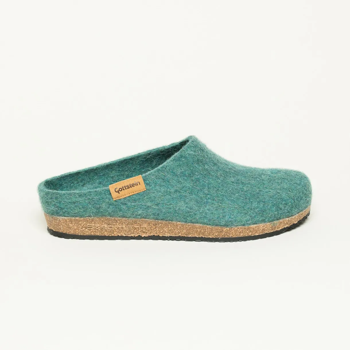 Filzclog 208 Stegmann aus 100% Schurwolle | Filzpantoffel Made in Tirol | Damen & herren Hausschuh Farbe oceanblue Größe 38