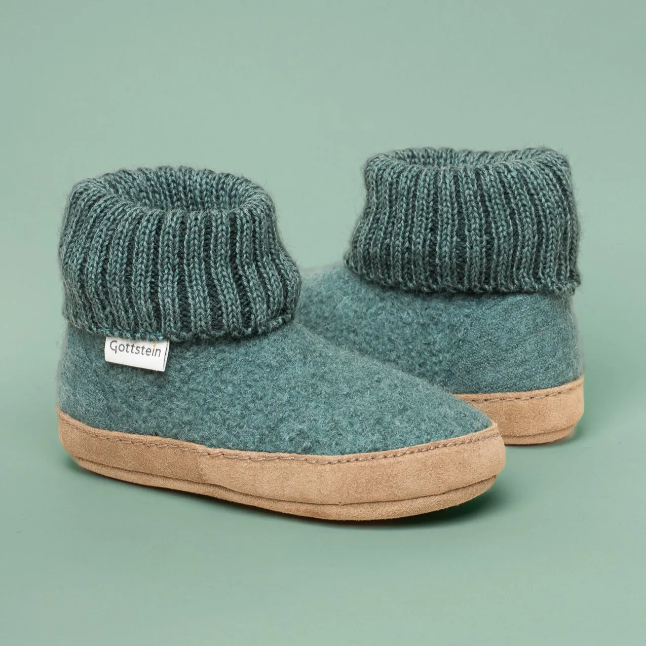 Alpine Boot LE Kinder-Hüttenschuh oceangreen (1)