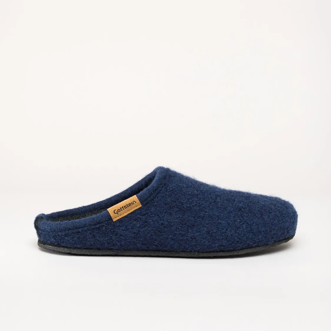 Gottstein ALP- COMFORT-FE | Damen Filz-Hausschuh | Farbe Ink Blue Mele | Pantoffel in Größe 39