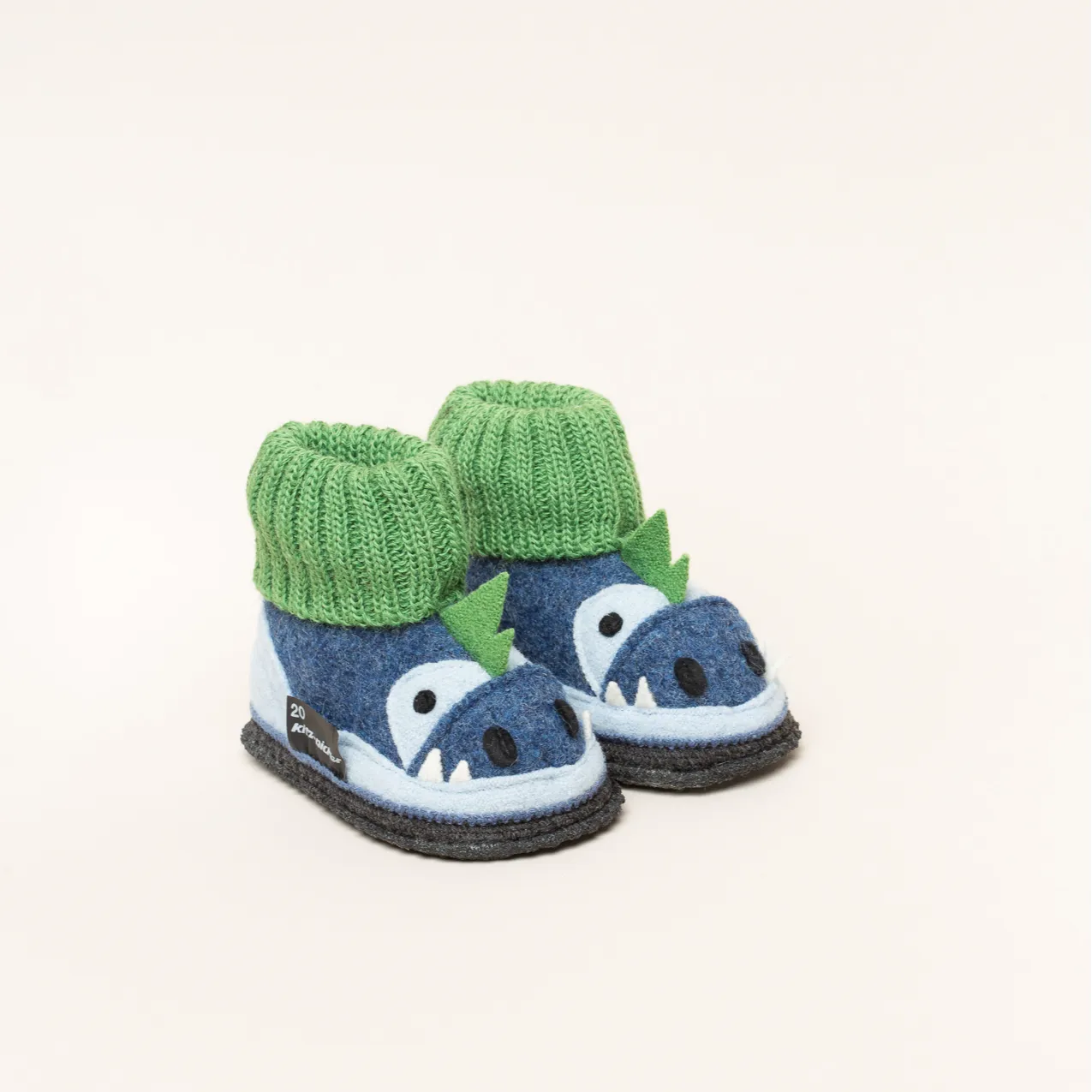 Kitz-Pichler Kauns Dago | Kinder Filz-Hausschuh | Farbe Jeansblau/Atlantik | Kinder-Hausschuh in Größe 23