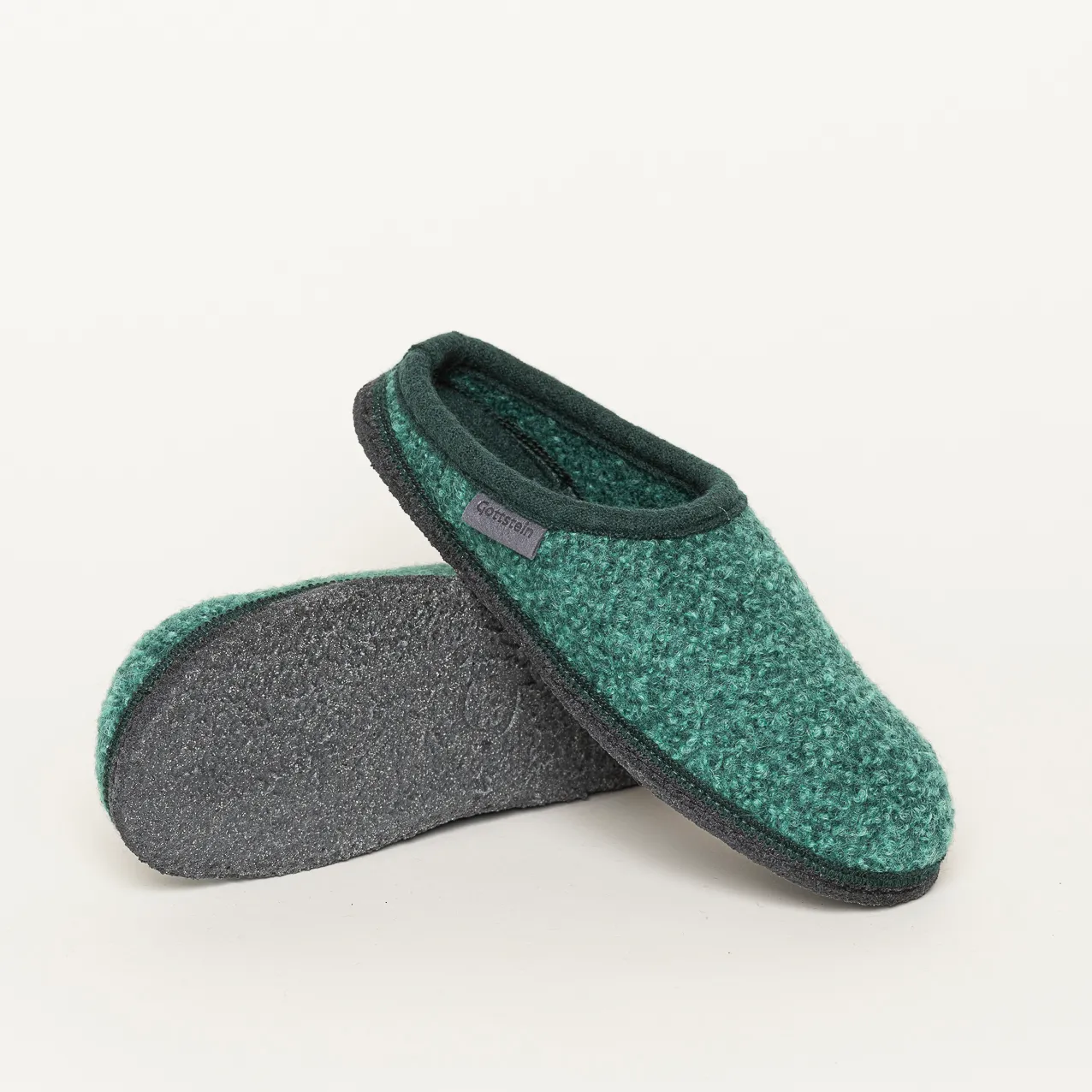 Wool Venture grün Hausschuhe