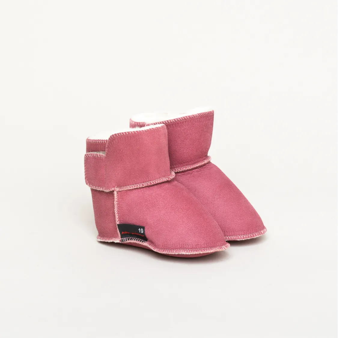 Kitz-Pichler Lammfell-Stiefel | Baby Hausschuh | Farbe rosa velho | Babyschuhe in Größe 21