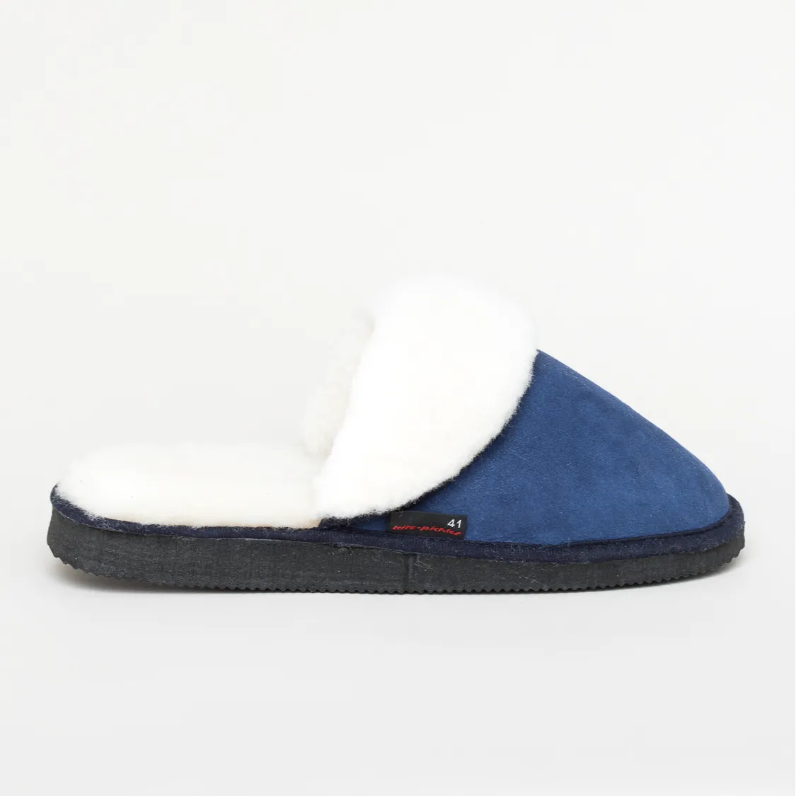 Kitz-Pichler Pala | Damen & Herren Lammfell Hausschuh | Farbe azul jeans | Pantoffel in Größe 42