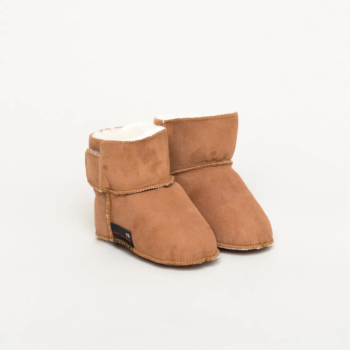 Kitz-Pichler Lammfell-Stiefel | Baby Hausschuh | Farbe braun | Babyschuhe in Größe 17