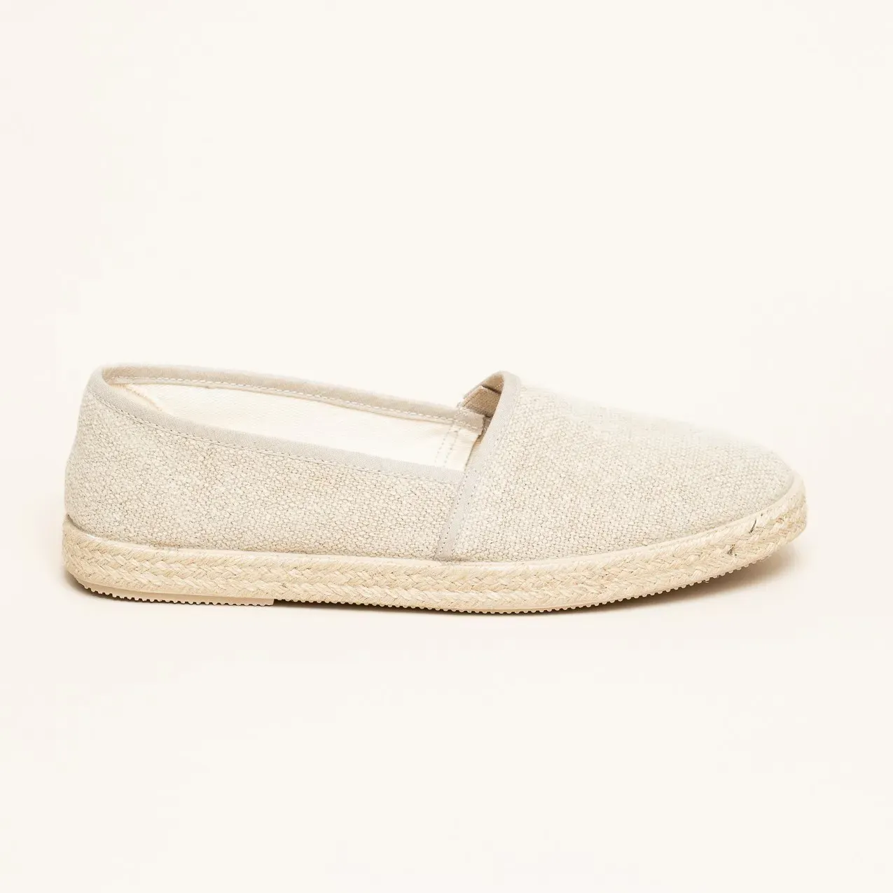 Gottstein Camping Linen uni V Linen-Schuh für Damen & Herren | Größe 42