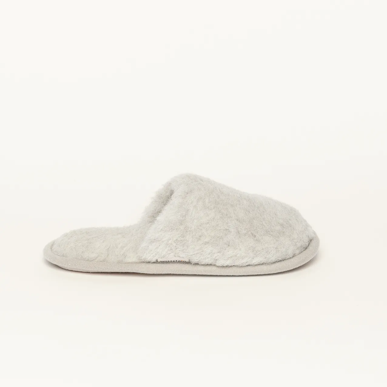 Curly Alpaka Woll-Hausschuh Pantoffel Hüttenschuh grau 3637