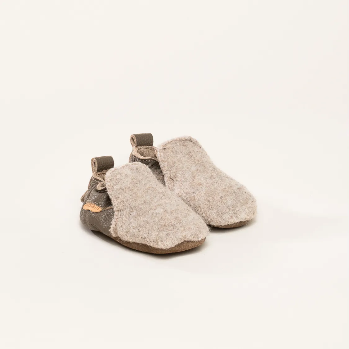 Kitz-Pichler Krabbelschuhe Plain | Baby Hausschuh | Farbe beige | Babyschuhe in Größe 2223