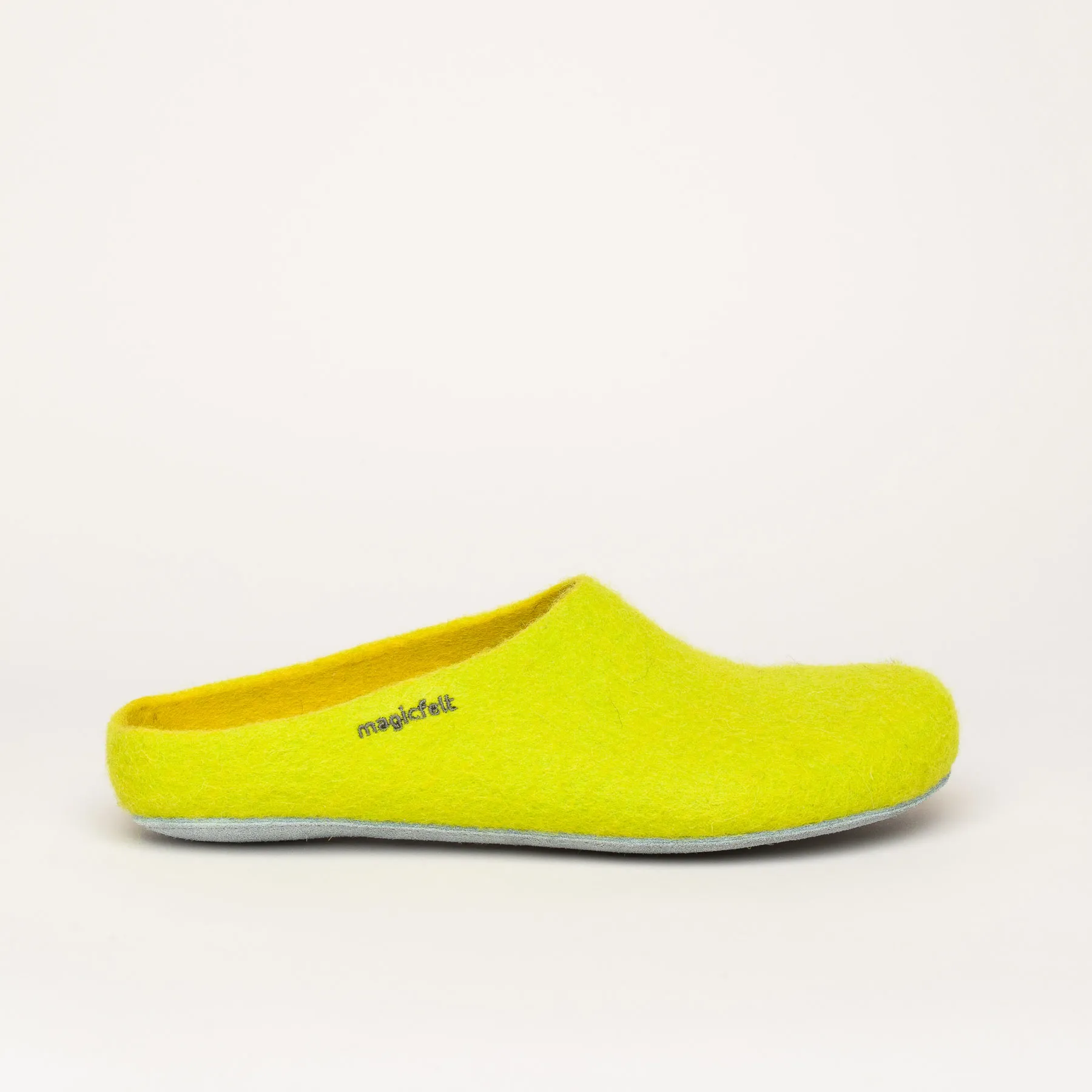 GOTTSTEIN Filzpantoffel Magicfelt 701 für Damen & Herren | Ledersohle | gelb | Größe 38