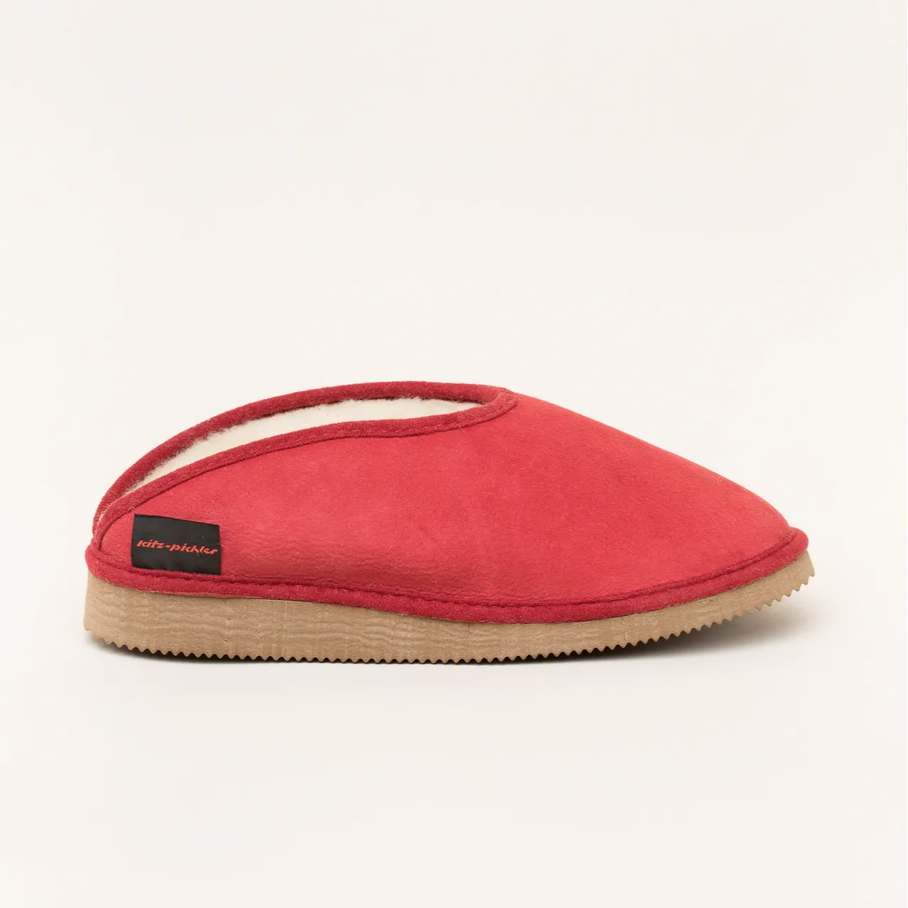 Kitz-Pichler Fatima Damen Lammfell-Hausschuh | Farbe cherry | Pantoffel in Größe 43