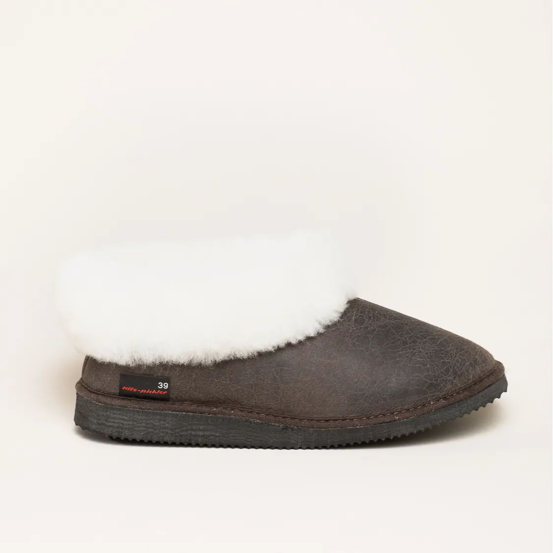 Kitz-Pichler Gisi | Damen & Herren Lammfell Hausschuh | Farbe vintage california | Pantoffel in Größe 44