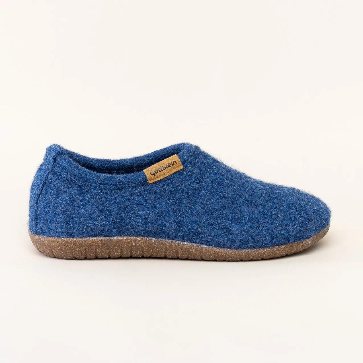 Gottstein Filz-Hausschuh Alpine Midcut RU für Damen & Herren Größe 37 | Farbe jeans
