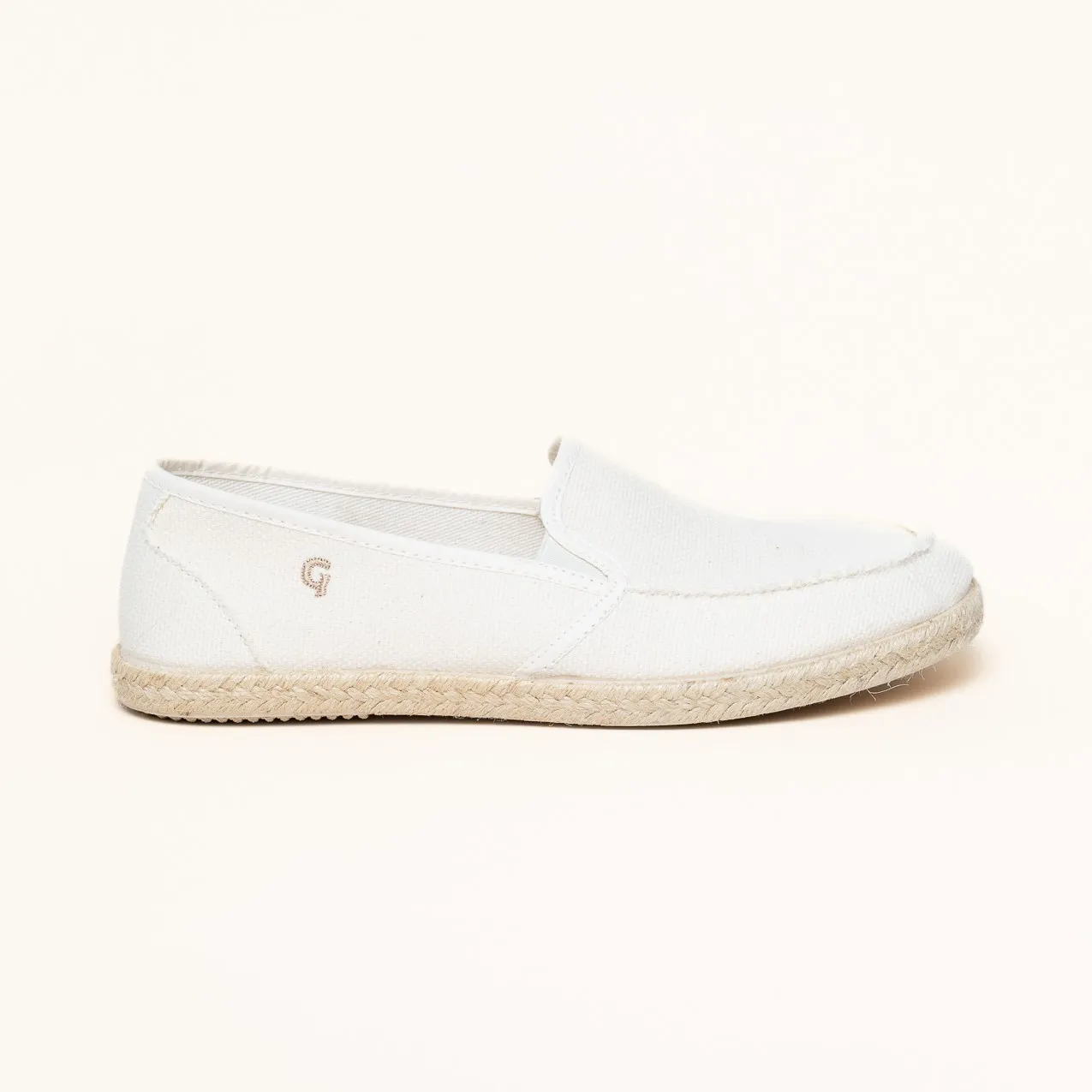 Gottstein Camping Linen Sailor Espadrille | Damen & Herren Schuh | Farbe Beige | Pantoffel in Größe 46