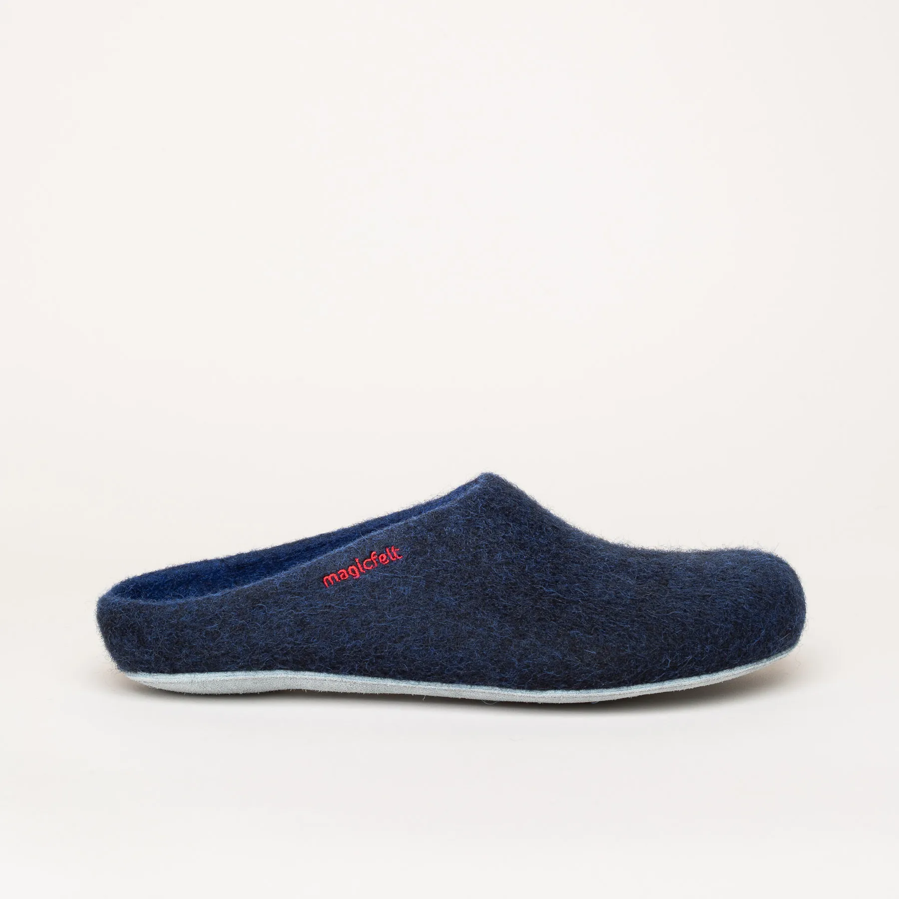 GOTTSTEIN Filzpantoffel Magicfelt 701 für Damen & Herren | Ledersohle | blau | Größe 37