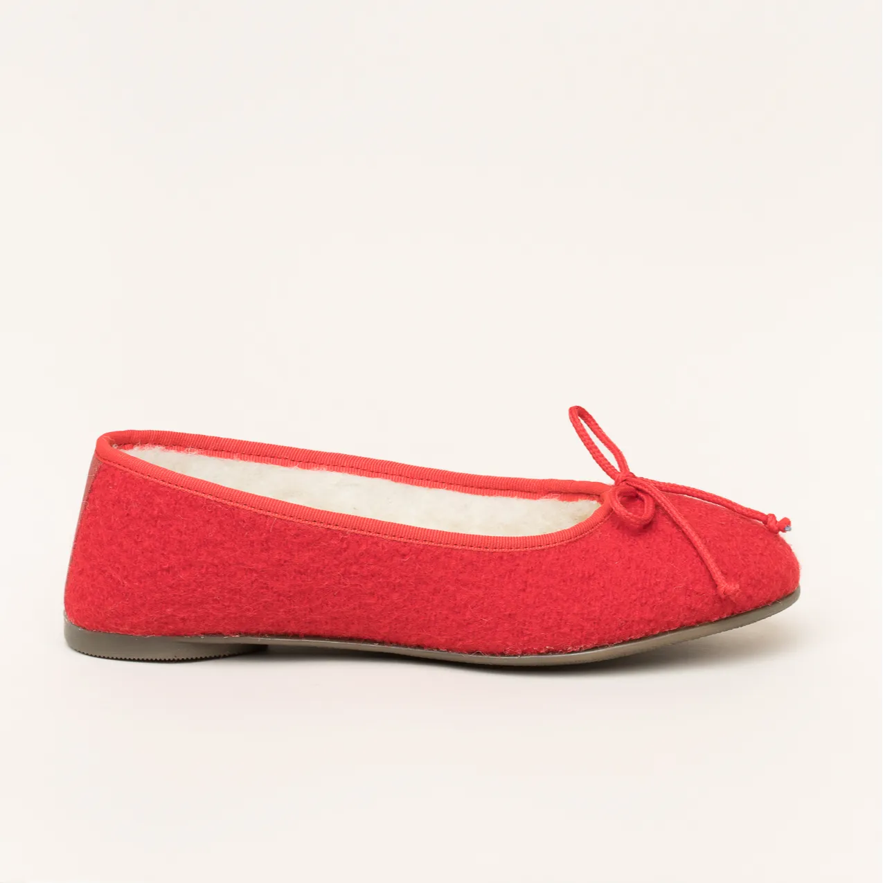 Kitz-Pichler Ballerina WALK | Damen Filz-Hausschuh | Farbe Rubin | Pantoffel in Größe 40