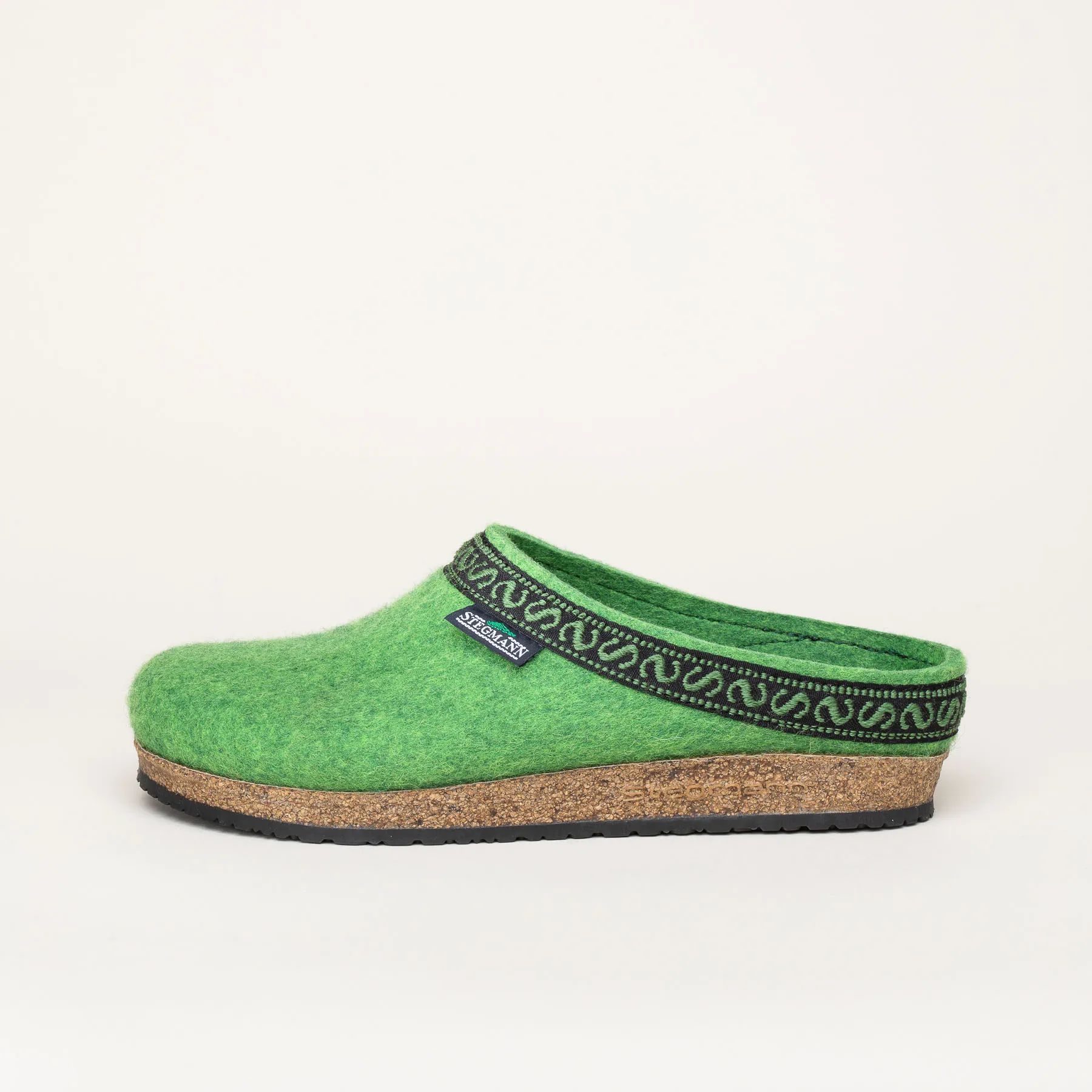 Stegmann 108 Stegmann | Damen Filzclog | Farbe limegreen | Clogs in Größe 37